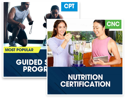 CPT Guided Study Plus Corrective Exercise Specialization Plus Nutrition Certification